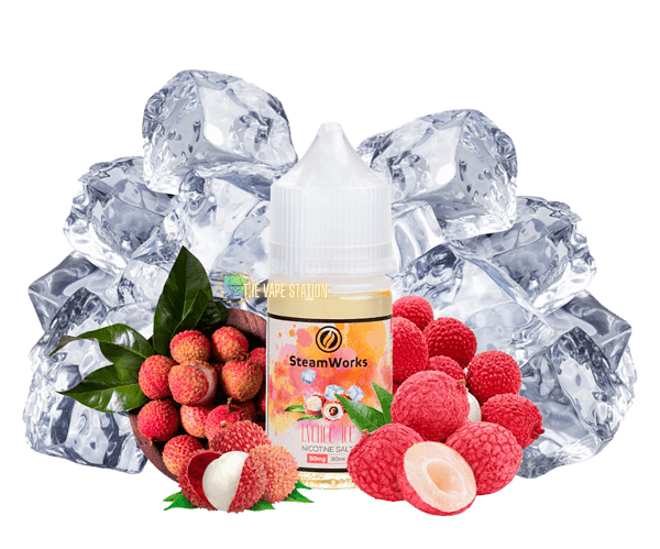 SteamWorks-Lychee-Ice-Salt-30ml-(Vải-lạnh)