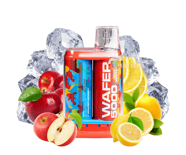 Wotofo-Wafer-Red-Apple-Lemon-5000-Hơi-Loại Pod-Dùng-một-Lần-Sạc-Được-the-vape-station