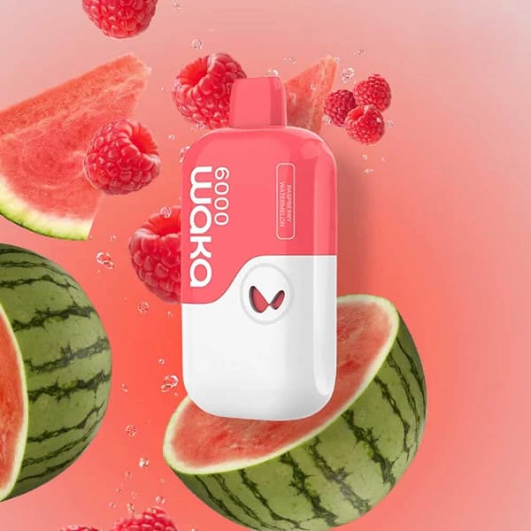 Relx MB6000 WAKA SoMatch Raspberry Watermelon- Dưa Hấu Mix Mâm Xôi Lạnh - Pod 1 Lần Sạc- 6000 Hơi