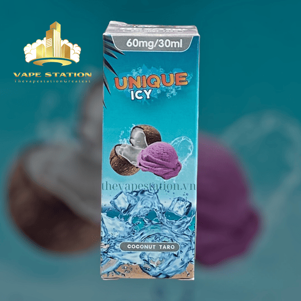 Tinh Dầu Salt Nicotine UNIQUE ICY – Coconut Taro - Kem Khoai Môn Dừa Lạnh