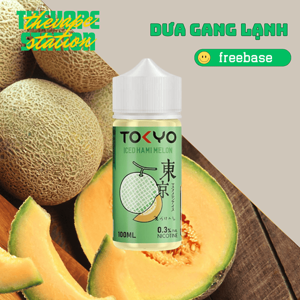 Tinh Dầu Tokyo - Hami Melon- Vị Dưa Gang Lạnh 3mg/6mg
