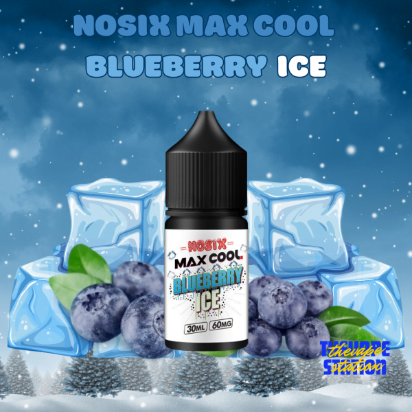 Tinh Dầu Salt Nosix Max Cool - Blueberry Ice - Vị Việt Quất Lạnh (35mg-60mg)