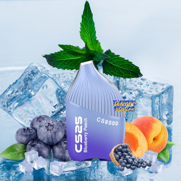CS25 8000 puff 5% – Blueberry Peach – Vị Việt Quất Đào Lạnh
