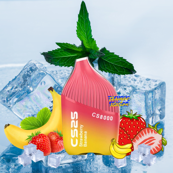 CS25 8000 puff 5% – Strawberry Banana – Vị Dâu Chuối Lạnh
