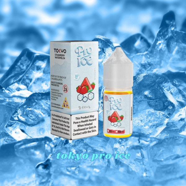 Tinh Dầu Tokyo Pro Ice – Strawberry Watermelon- Vị Dâu Dưa Hấu Lạnh 35mg/50mg