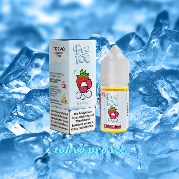 Tinh Dầu Tokyo Pro Ice – Strawberry Lychee- Vị Dâu Vải Lạnh 35mg/50mg